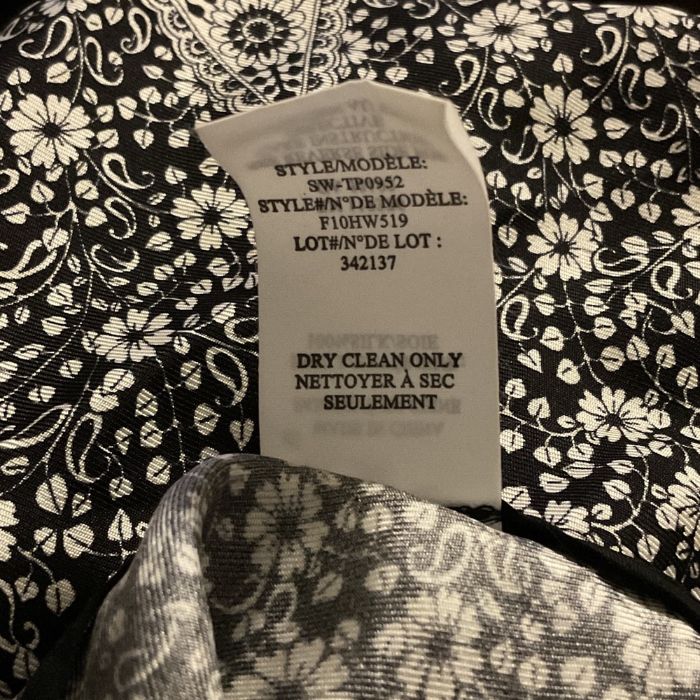🌱Helmut Lang Black and White Silk Camisole with criss cross back - Picture 4 of 5